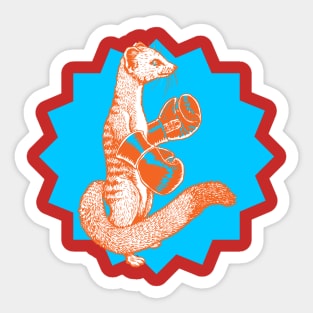 Boxing Mongoose! Sticker